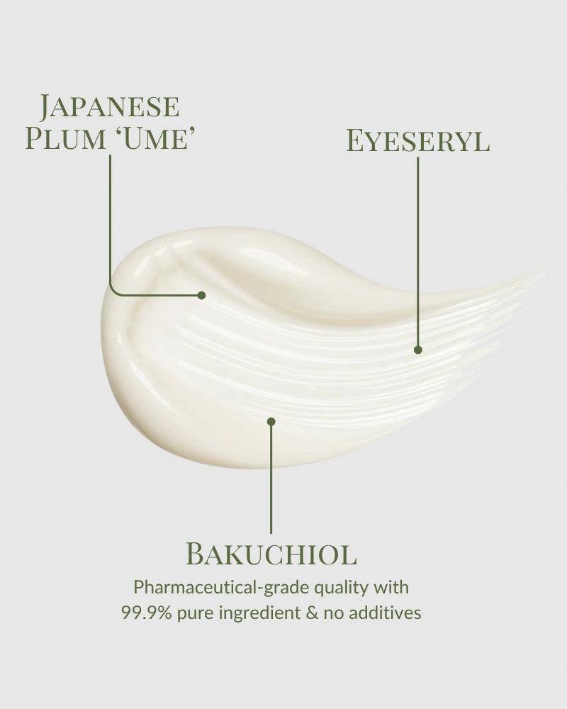 A cream smear labeled with TIMELESS ELIXIR Multi-Lift Eye and Lip Cream by IREN Shizen, featuring Eyeseryl and Bakuchiol, forms a 99.9% pure, additive-free eye serum—ideal for anti-aging and dark circle treatment.
#show-lang-en #all-groups
