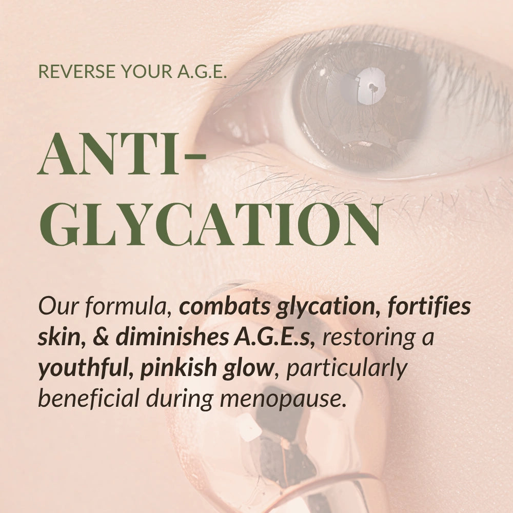 A promotional image for IREN Shizen TIMELESS ELIXIR Multi-Lift Eye and Lip Cream, with text on reversing glycation and a close-up of a face using a skincare tool—ideal for those wanting an effective dark circles treatment.
#show-lang-en #all-groups
