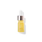 A bottle of STAR LIGHT Brightening Serum by IREN Shizen on a black background.